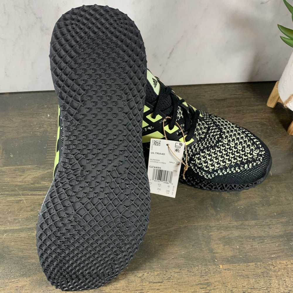 adidas Ultra 4D Black Almost Lime - Picture 10 of 10